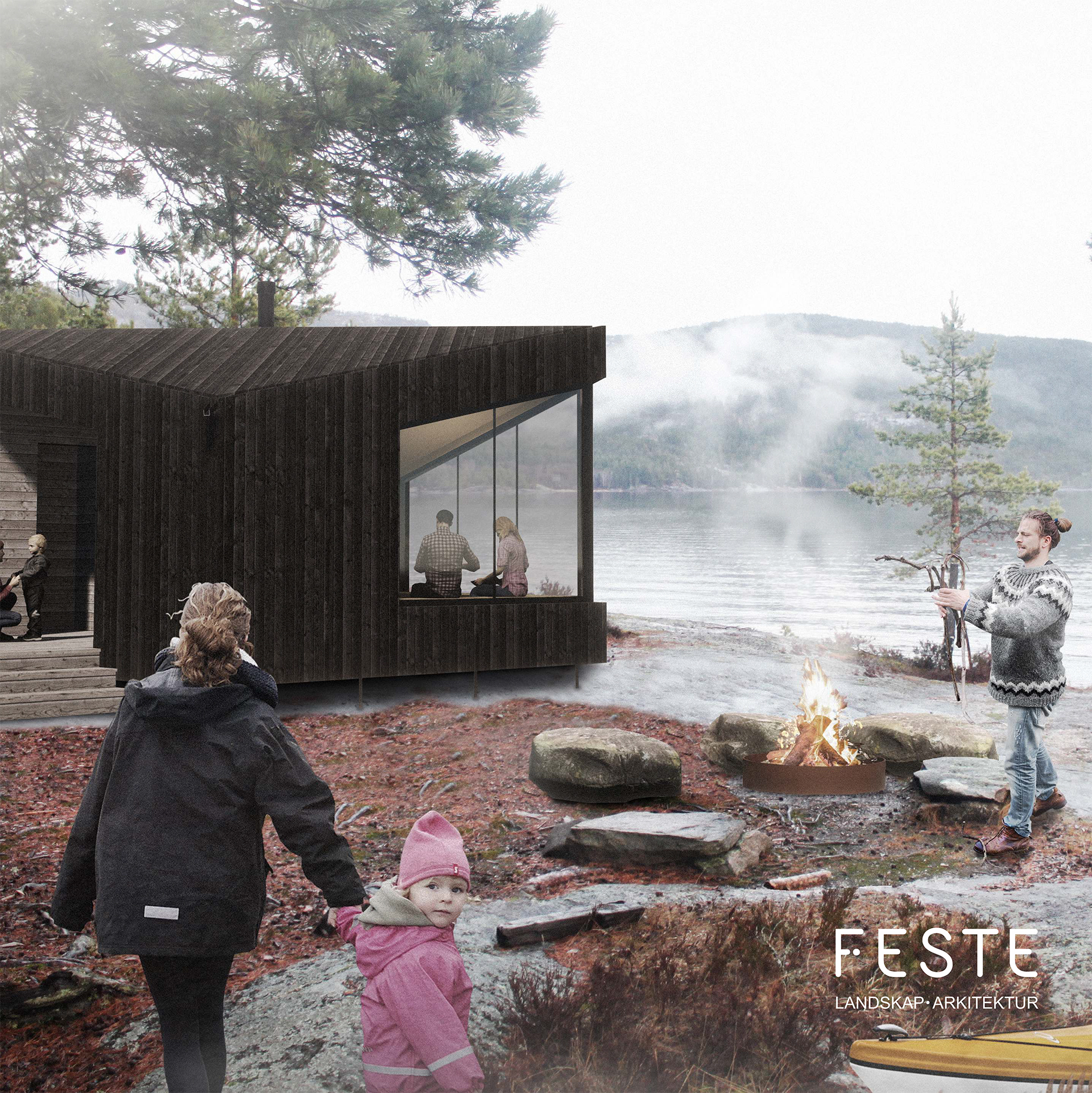 Sherpatrappa Hytteskisse